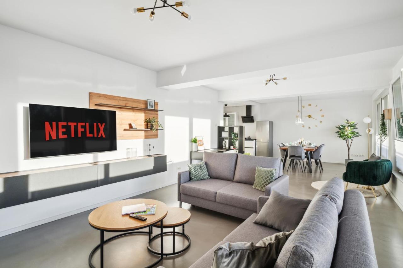 Design-Apartment - Bochum Zentrum - 2 Balkons - 118M2 - Netflix 외부 사진